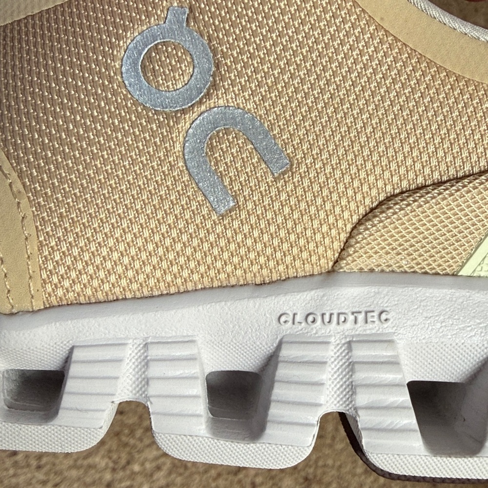 On Women's Cloud X 3 Running Shoes, Savannah/Frost, Size 9 - Picture 9 of 13